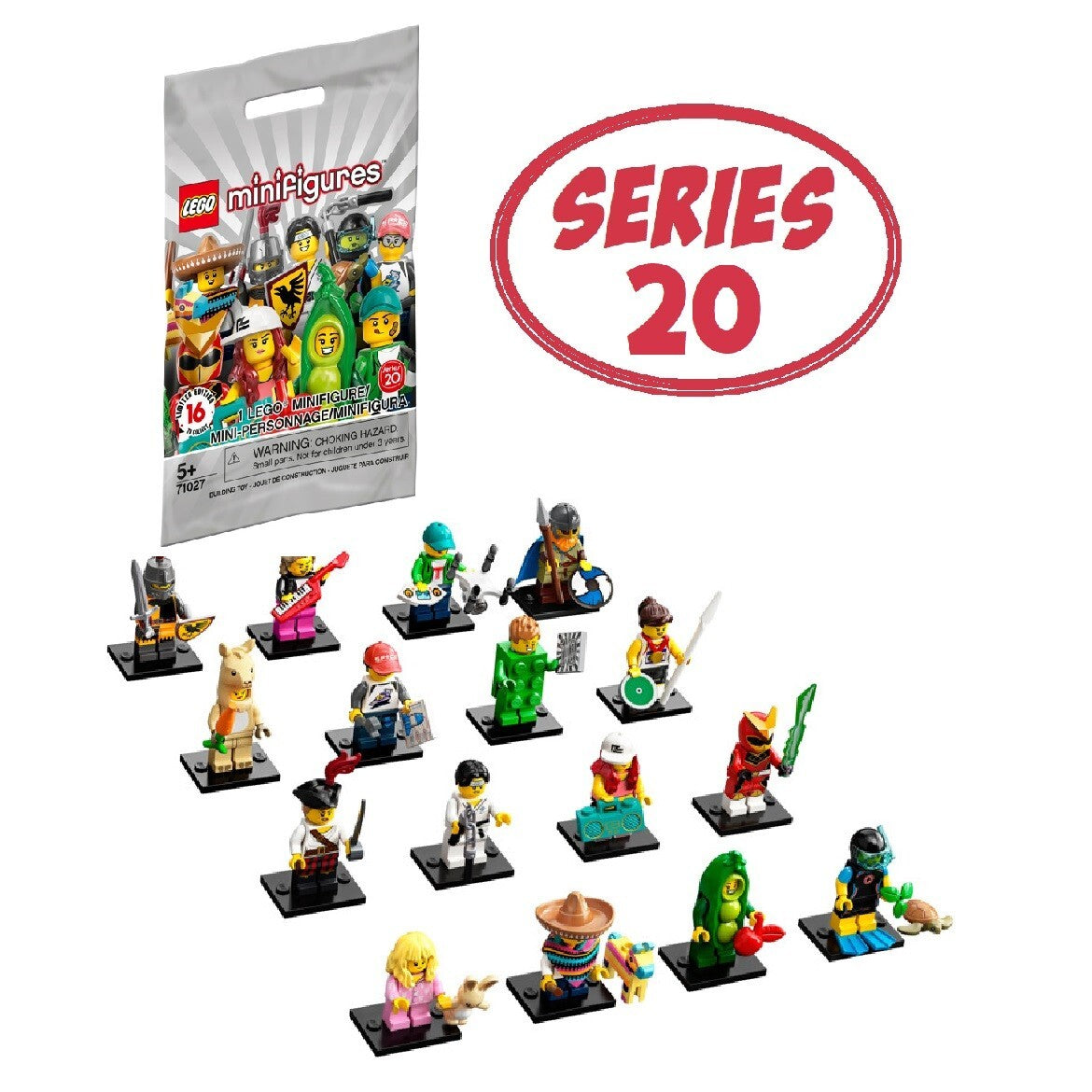 mipyonさん専用 LEGO Series 20 Collectible Minifigures 71027 - Complete Set of 16
