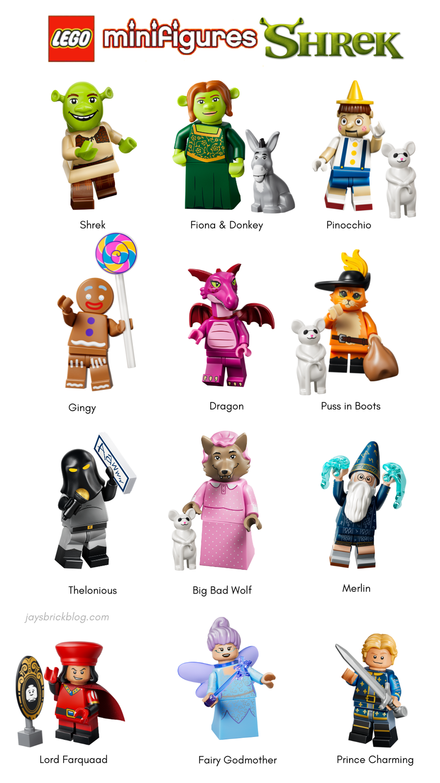 LEGO 71053 Collectible Minifigures Shrek Series - Complete Set (IN STOCK)3