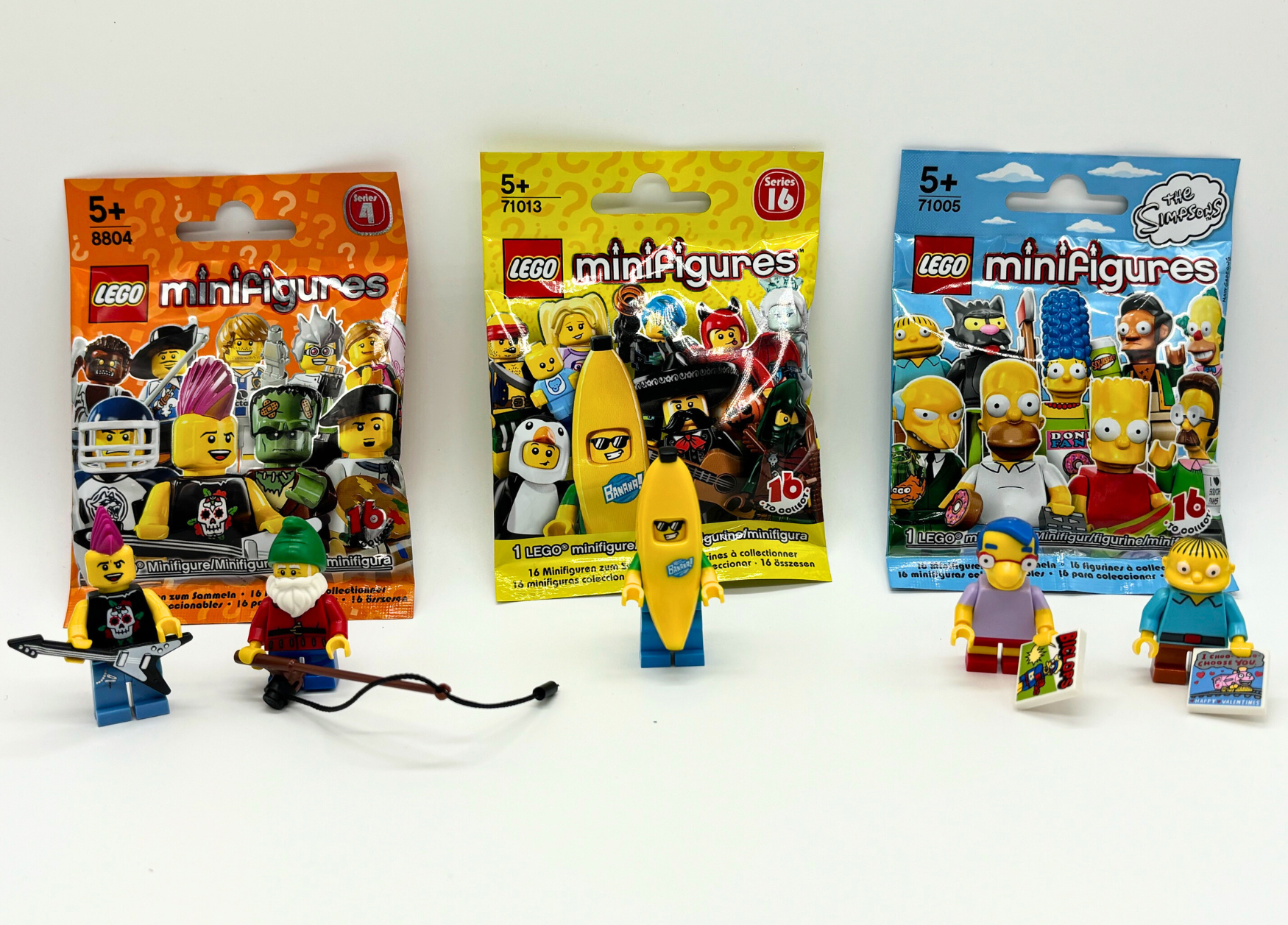 LEGO Series 4, Series 16 and Simpsons Series 1