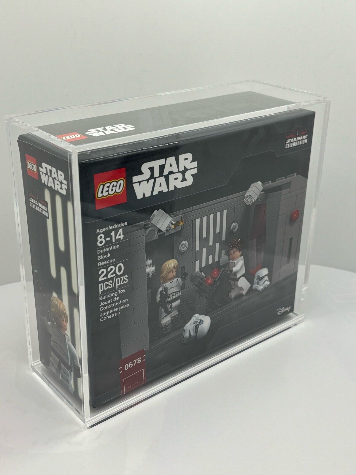 Acrylic Display Case for LEGO SDCC San Diego Comic-Con Excl Brickheadz - Medium