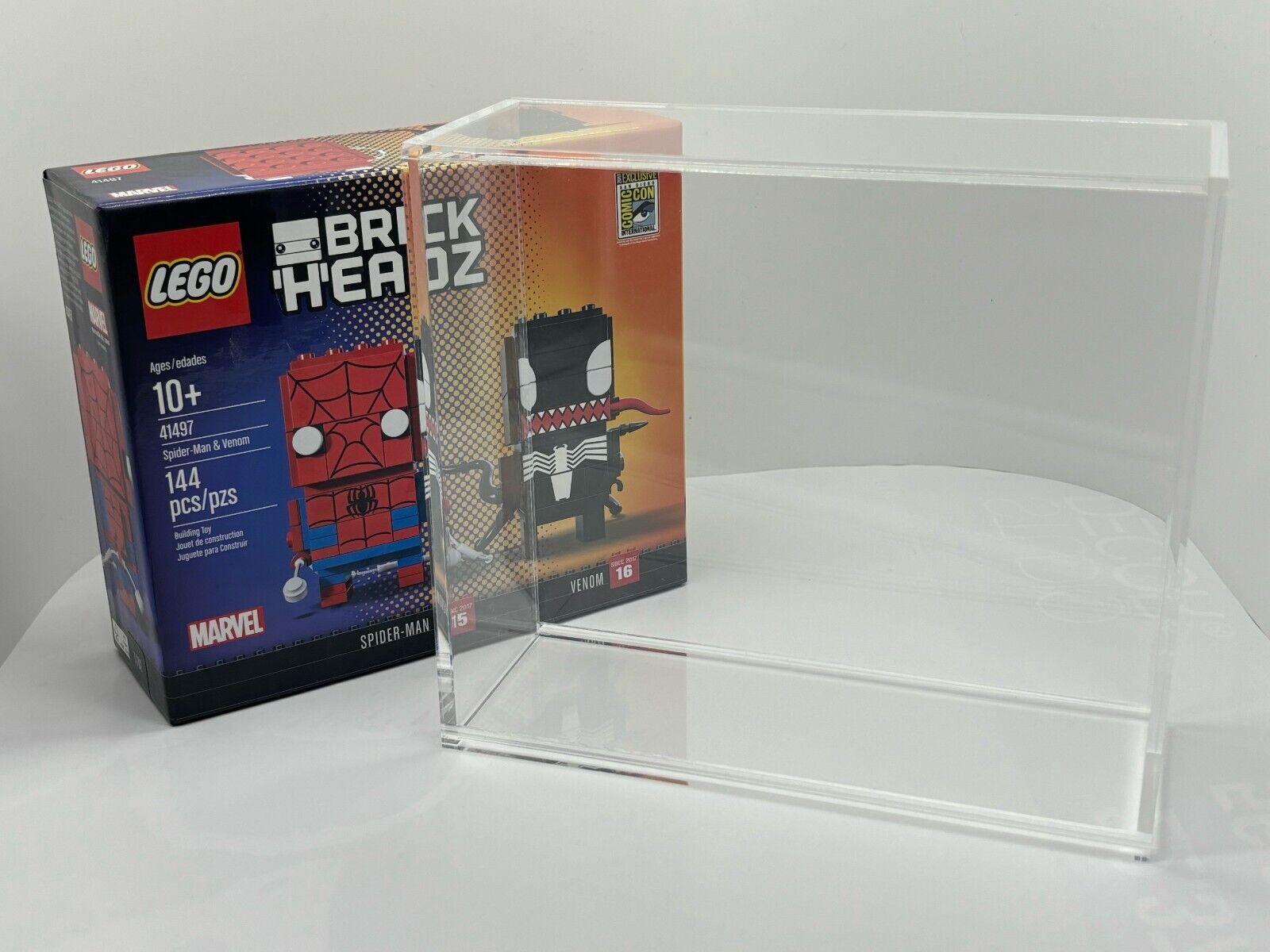 Acrylic Display Case for LEGO SDCC San Diego Comic-Con Excl Brickheadz - Medium