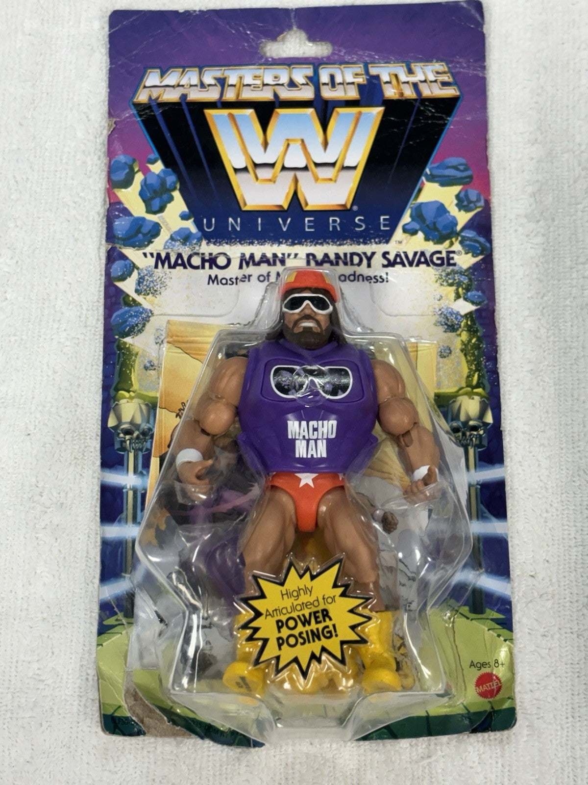 Masters of the WWE Universe "MACHO MAN" RANDY SAVAGE Action Fig (Damage Box)0