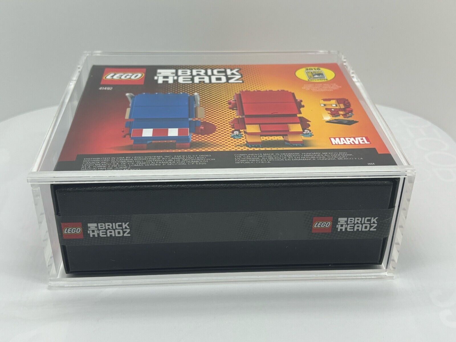 Acrylic Display Case for LEGO SDCC San Diego Comic-Con Excl Brickheadz - Medium