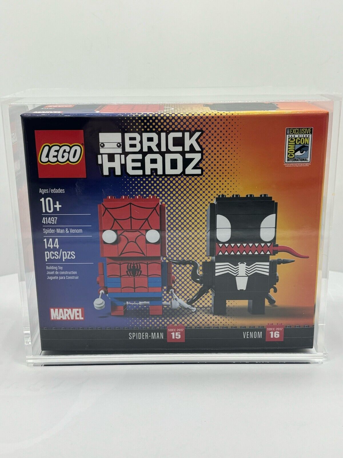 Acrylic Display Case for LEGO SDCC San Diego Comic-Con Excl Brickheadz - Medium