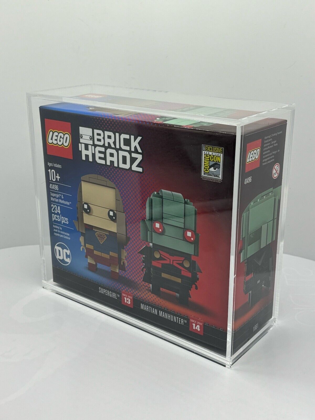 Acrylic Display Case for LEGO SDCC San Diego Comic-Con Excl Brickheadz - Medium