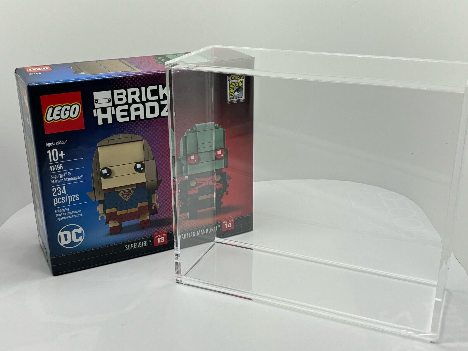 Acrylic Display Case for LEGO SDCC San Diego Comic-Con Excl Brickheadz - Medium