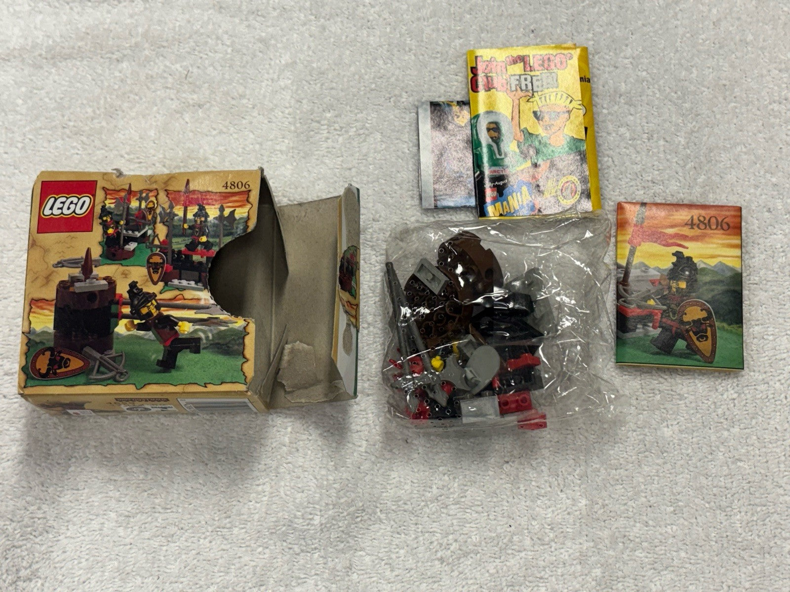 LEGO Castle Dragon Rider Axe Cart 4806 (Opened Box-Sealed Bags)5