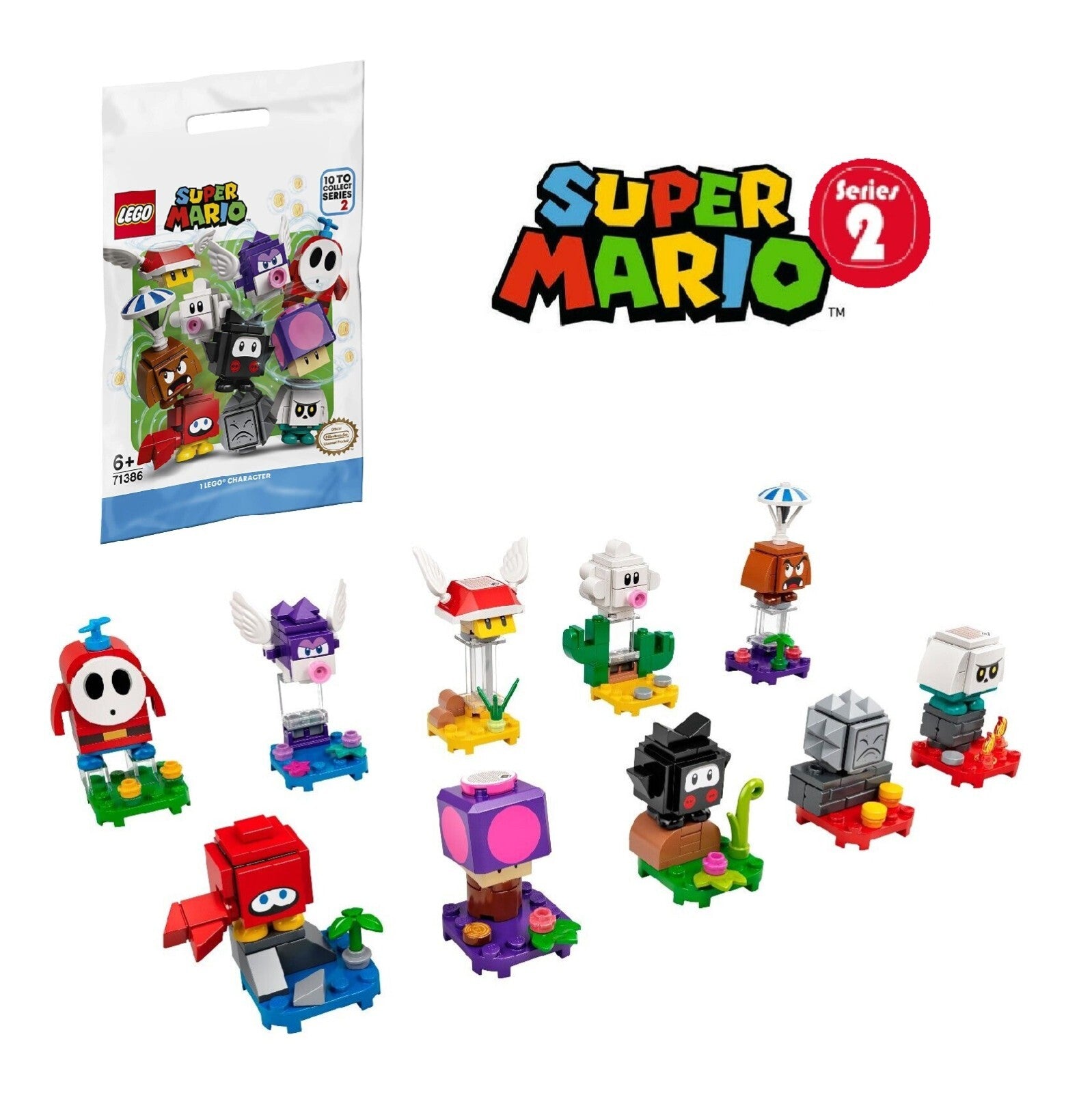 LEGO Super Mario Series 2 Spiny Cheep Cheep Minifigure 71386 (SEALED)1
