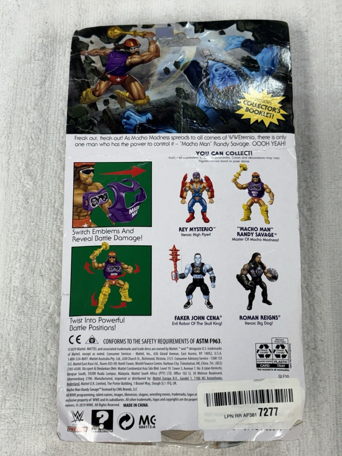 Masters of the WWE Universe "MACHO MAN" RANDY SAVAGE Action Fig (Damage Box)1