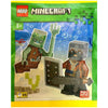 LEGO Magazine Minecraft Drowned and Hero Minifigure Paper Bag 662405 (SEALED)