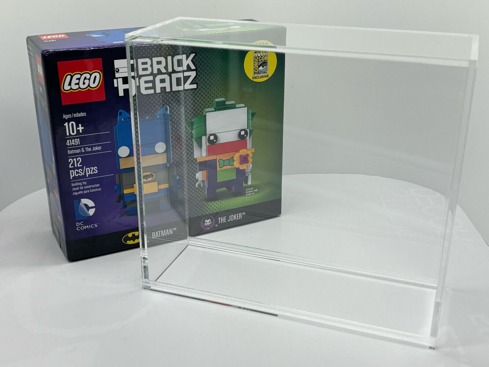 Acrylic Display Case for LEGO SDCC San Diego Comic-Con Excl Brickheadz - Medium