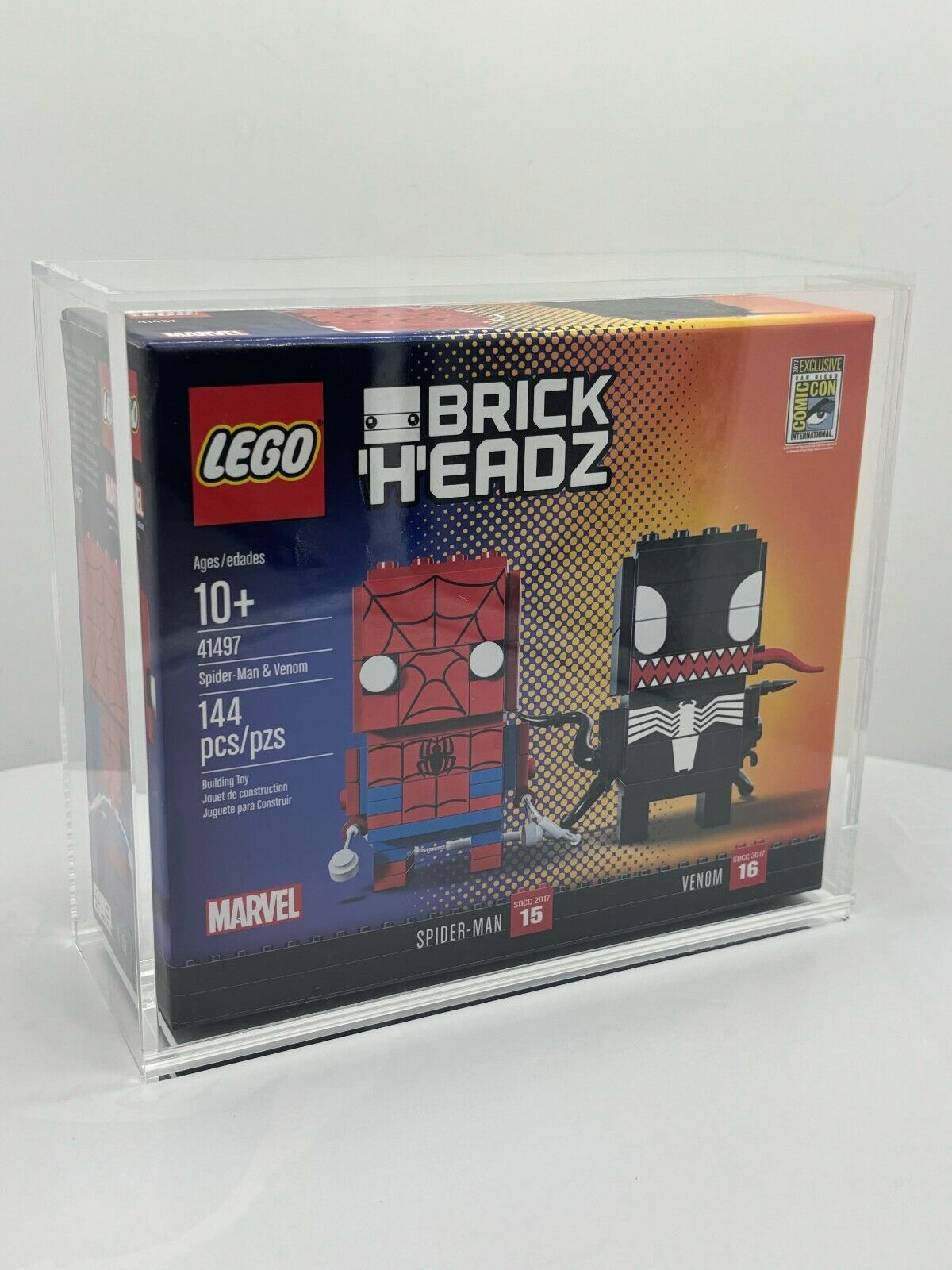 Acrylic Display Case for LEGO SDCC San Diego Comic-Con Excl Brickheadz - Medium