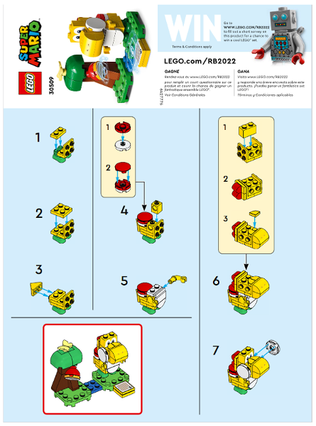 LEGO 30509 Yellow Yoshi’s Fruit Tree Expansion Set Polybag 30509