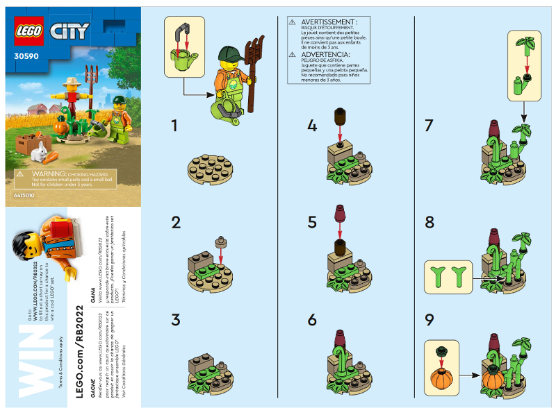 LEGO CITY: Farm Garden & Scarecrow Polybag (30590)