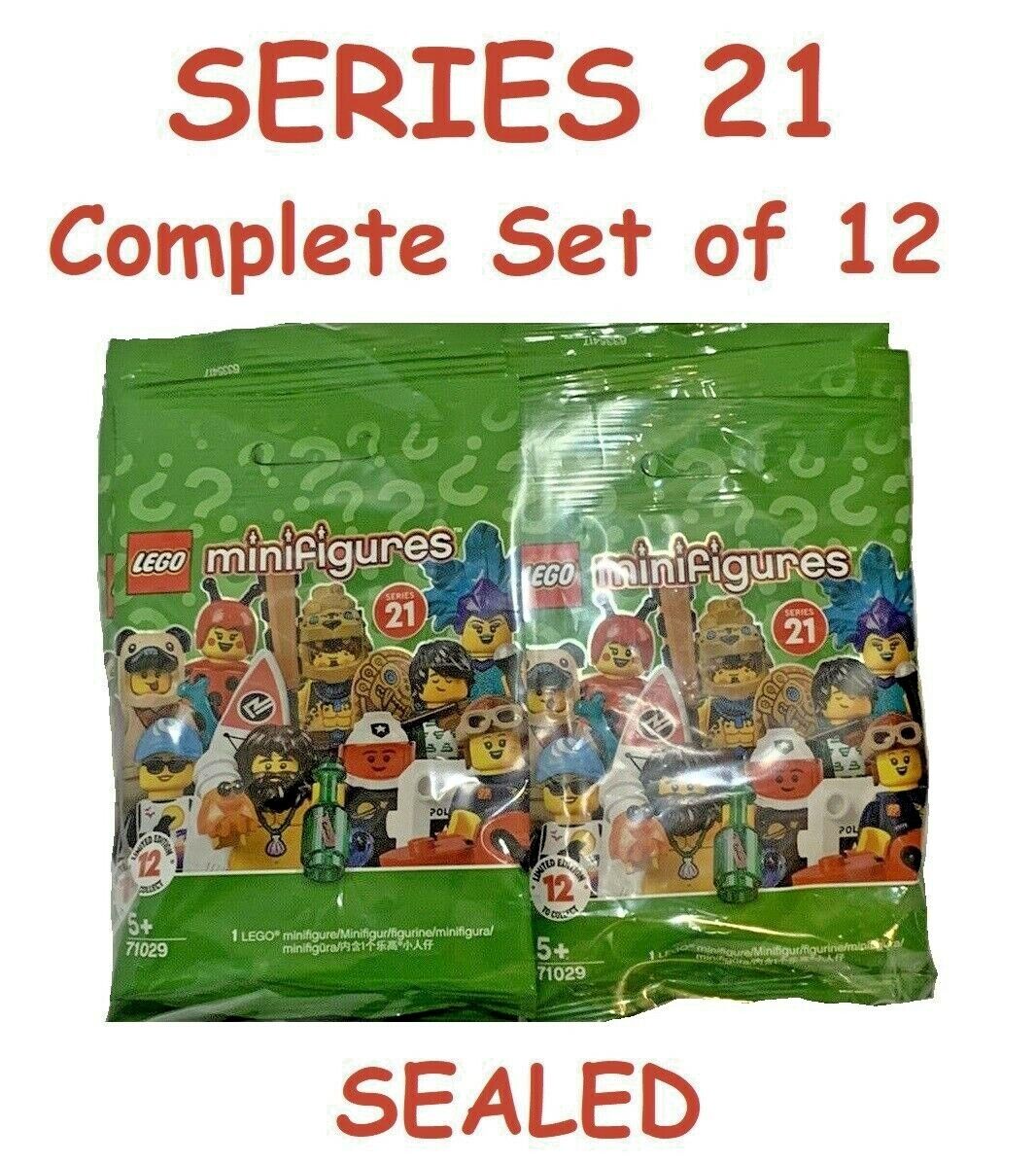 LEGO SERIES 21 Collectible Minifigures 71029 - Complete Set of 12 (SEALED)