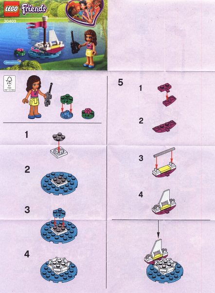 LEGO FRIENDS: Olivia's Remote Control Boat (30403)