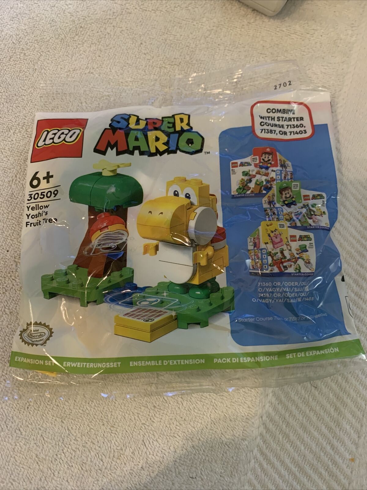 LEGO 30509 Yellow Yoshi’s Fruit Tree Expansion Set Polybag 30509