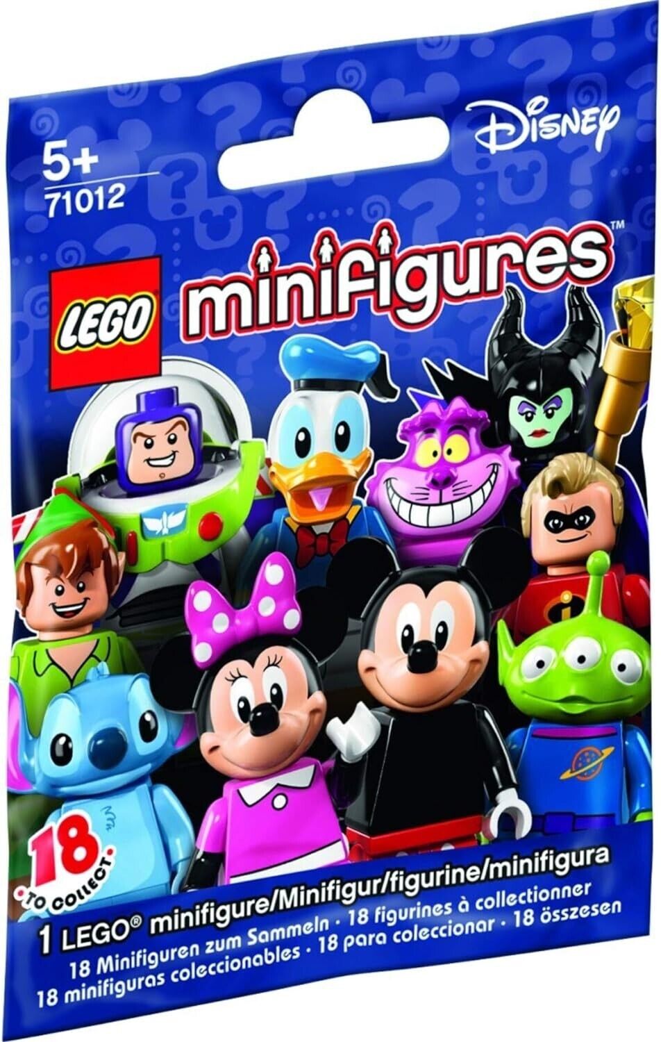 LEGO DISNEY Series 1 Collectible Minifigures 71012 Complete Set of 18 SEALED