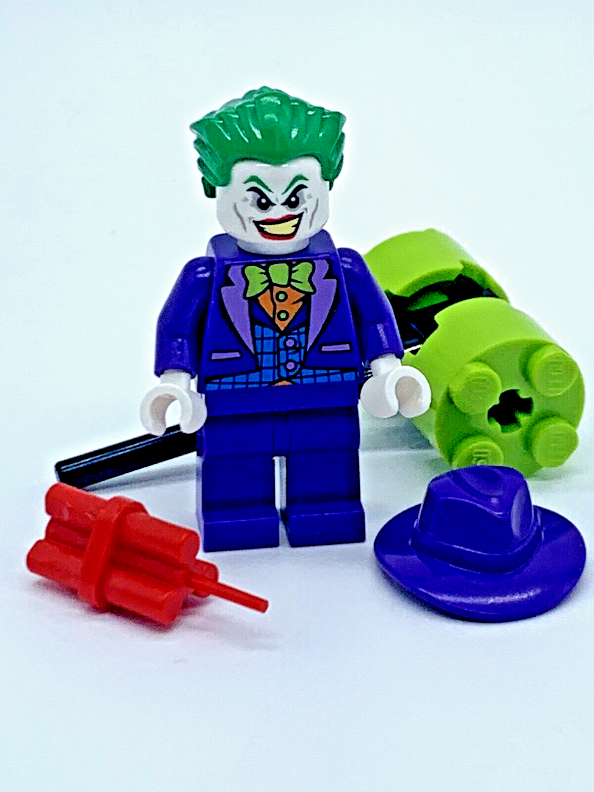 LEGO DC Batman The Joker Minifigure (sh094) Blue Vest Dark Purple Fedora