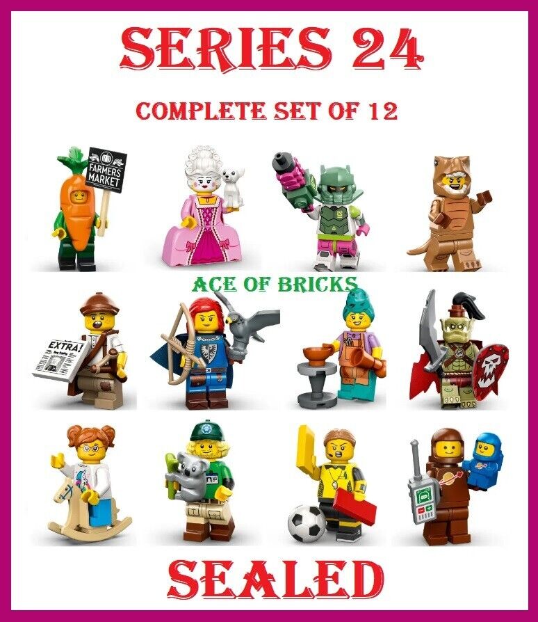 LEGO SERIES 24 Collectible Minifigures 71037 - Complete Set of 12 (SEALED)