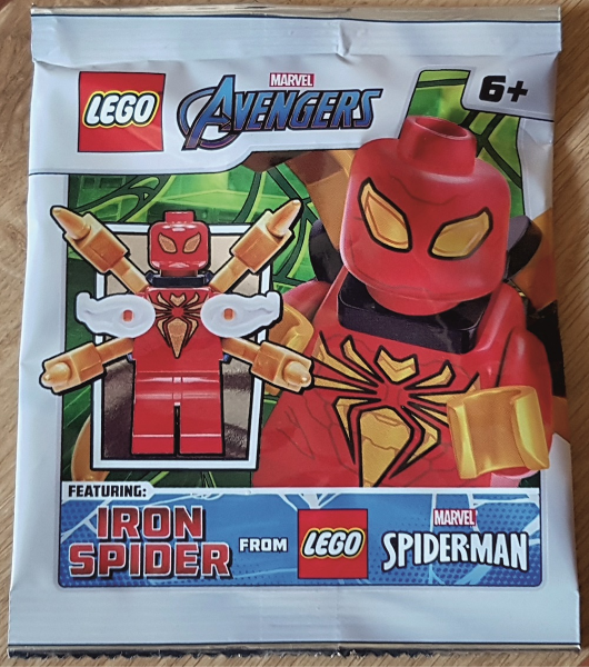 LEGO Super Heroes Spider-Man Iron Spider Foil Pack Minifigure Set 242108 -SEALED