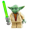 LEGO Star Wars Yoda Clone Wars White Hair Printed Back minifigure sw0446 75002