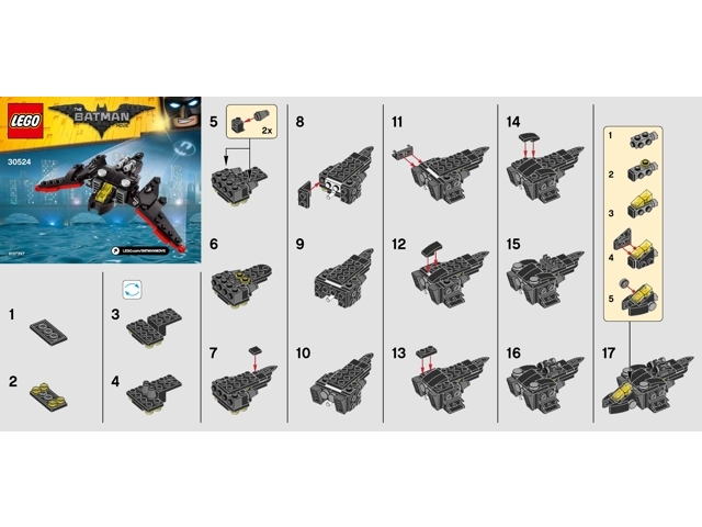 LEGO The LEGO Batman Movie: The Mini Batwing Polybag (30524)