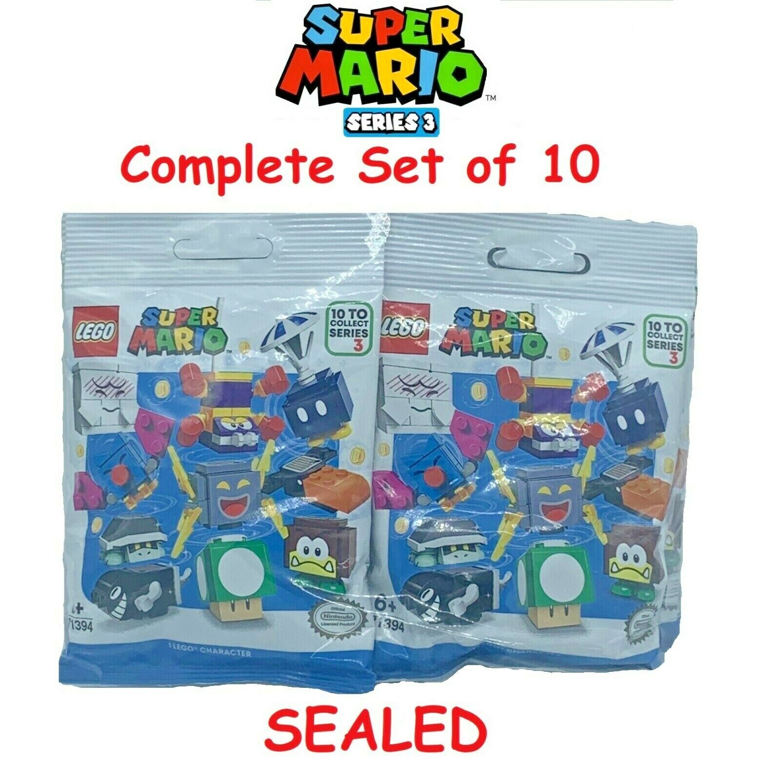 LEGO 71394 Super Mario Series 3 Minifigures - Complete Set of 10 (SEALED)