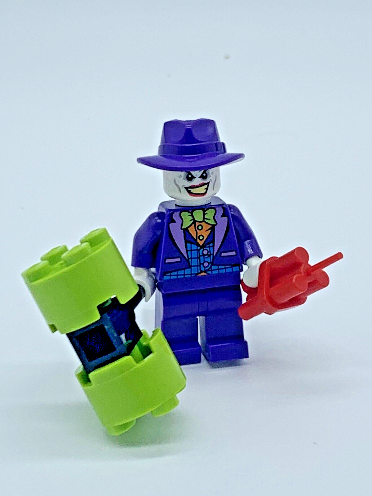 LEGO DC Batman The Joker Minifigure (sh094) Blue Vest Dark Purple Fedora