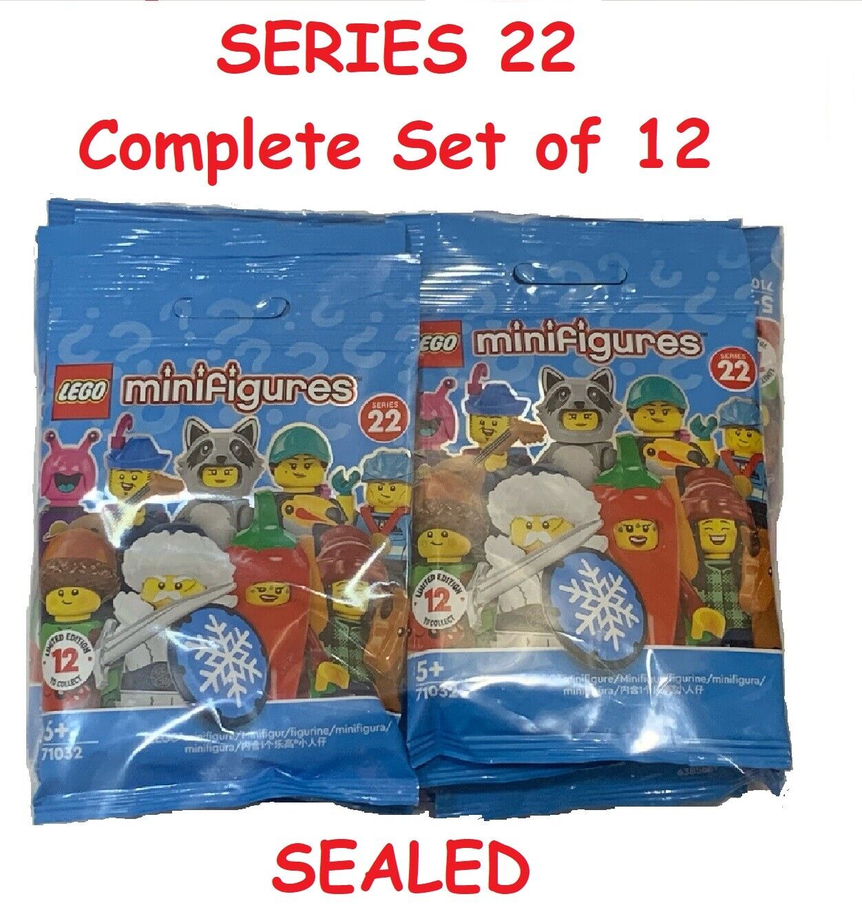 LEGO SERIES 22 Collectible Minifigures 71032 - Complete Set of 12 (SEALED)