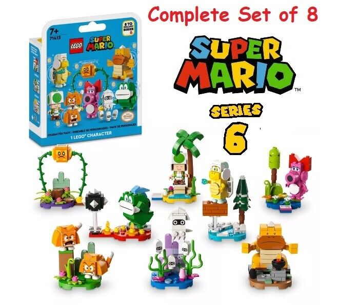 LEGO SUPER MARIO Series 6 Characters 71413 - Complete Set of 8 (SEALED)