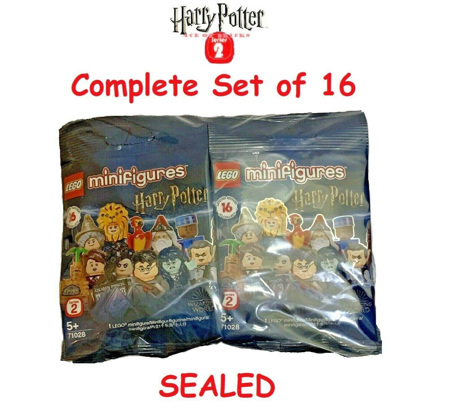 LEGO HARRY POTTER Series 2 Minifigures 71028 - Complete Set of 16 (SEALED)