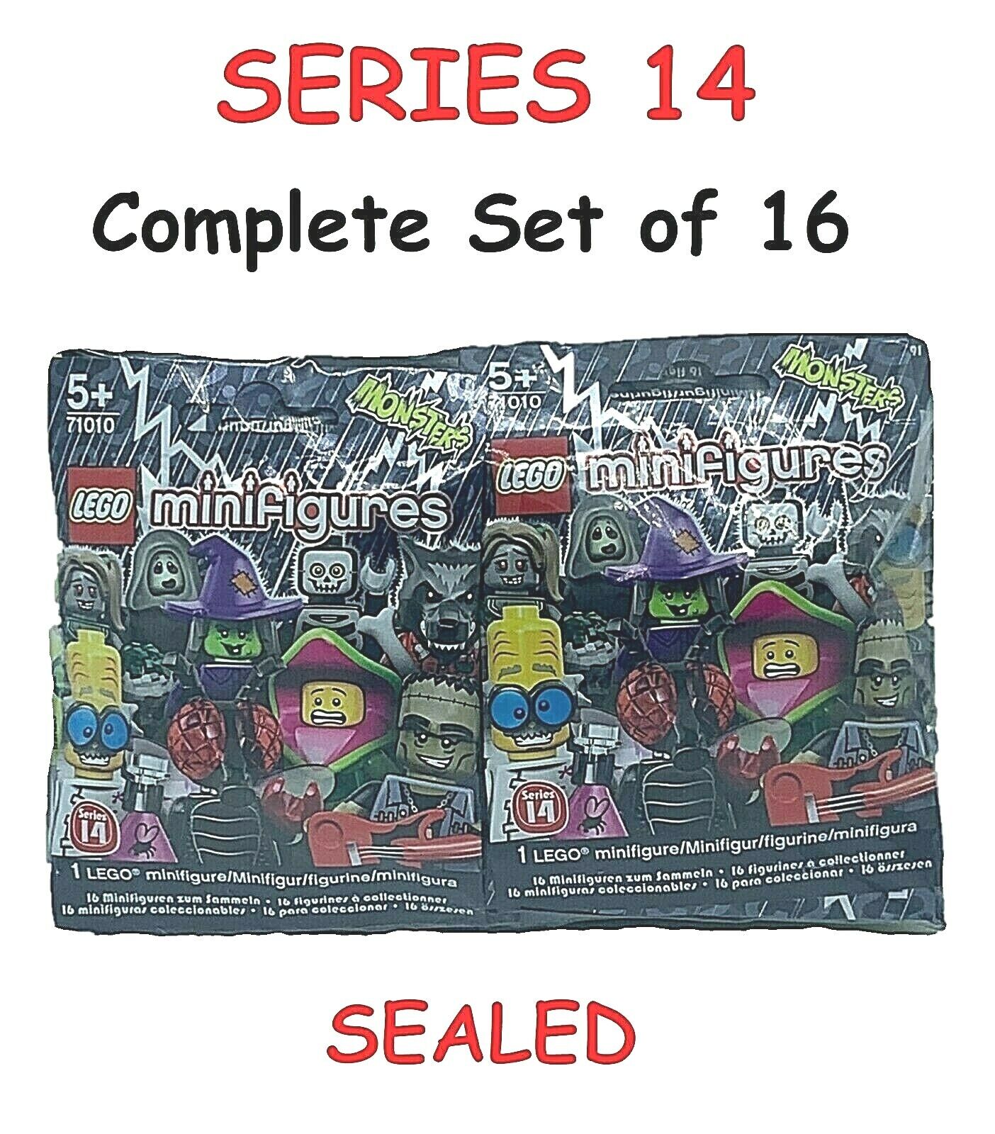 LEGO SERIES 14 Collectible Minifigures 71010 - Complete Set of 16 (SEALED)