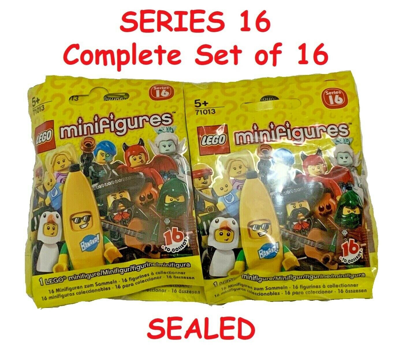 LEGO SERIES 16 Collectible Minifigures 71013 - Complete Set of 16 (SEALED)